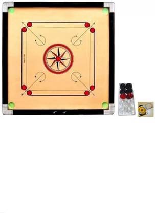 Sunlight SUPER QUALITY 32 Inch Carrom Board With 24 Coin1 Striker, 1 Powder 1.5 Inches 82 cm Carrom Board