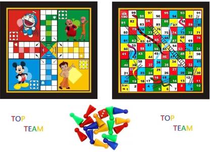 martp Ludo and Snake Game For Kids With Stand Party & Fun Games Board 30 cm Ludo Board