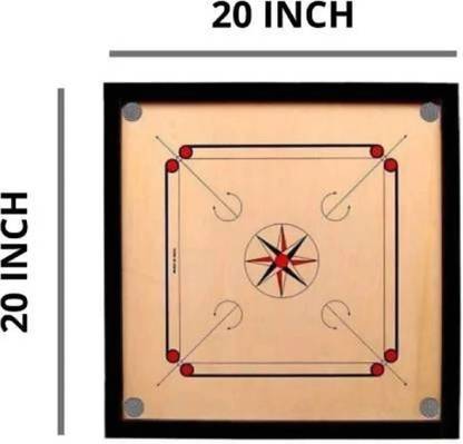 HOC Small 20 inches 4 cm Carrom Board