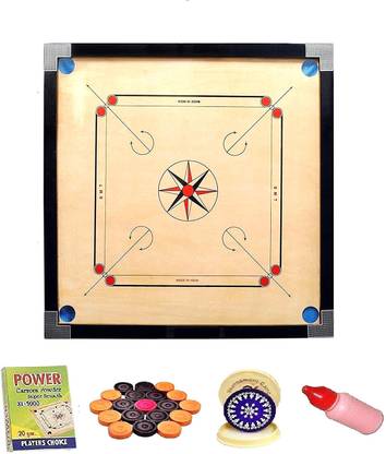 CF SPORTS Premium Matte Finish Large Carrom Board (32x32)inch Com_Carrom-CD-1294 80 cm Carrom Board