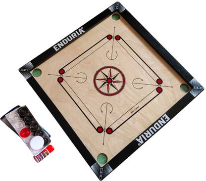 ENDURIA Smooth carrom board for beginners with coins 66 cm Carrom Board