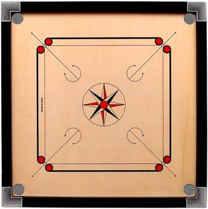 SINGHALTRADE Carrom Board Full Size 26x26 Inches For Adults With 1 Set Coins Carrom Board 67 cm Carrom Board