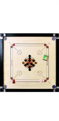 KOODOX WOODEN FULL SIZE(32 INCH) CARROM BOARD WITH COINS,STRIKER AND POWDER 81.04 cm Carrom Board