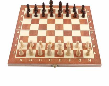 Leosportz Classic folding with lock check & Mate Durable chess board 4 cm Chess Board