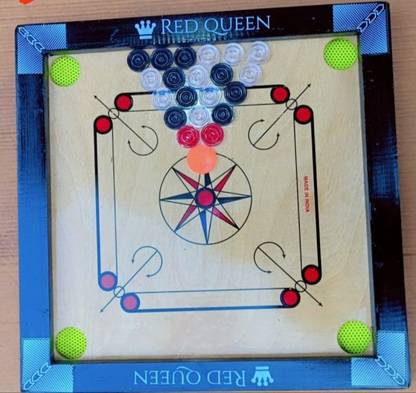 Red Queen Queen glossy 4 cm Carrom Board