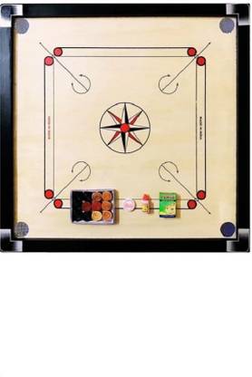 KOODOX FULL SIZE(32*32 INCH) CARROM BOARD WITH STRIKER,COINS AND POWDER 84 cm Carrom Board