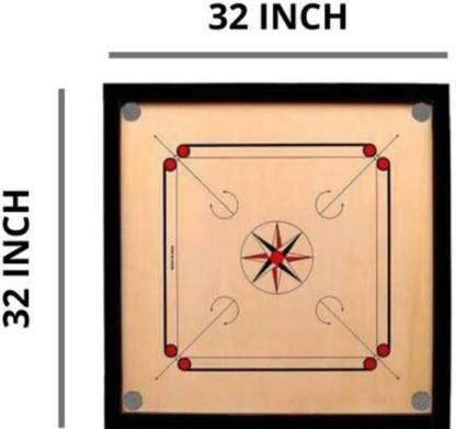 Red Queen Full 32 cm Carrom Board