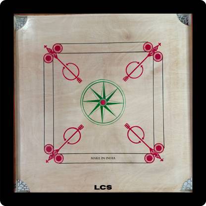 LCS 26X26 WOODEN CARROM 3.81 cm Carrom Board