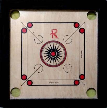 Sunlight 20 Inch Carrom Board With 19 Coin Glass,1 Striger (Age Group 3-7 Years) 50.8 cm Carrom Board