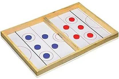 Ample Wings 2 in 1 String Hockey Table Board with White Marker Kids Boys Girls and Adults 60 cm Carrom Board