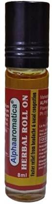 alphaaromatica Menthol Amritdhara Herbal Roll On (Pack of 8ml X 2) Balm