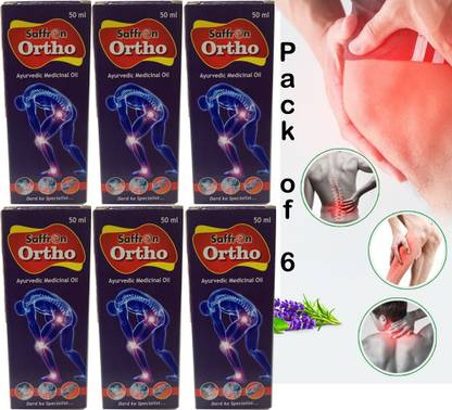 Saffron Ortho Aryurvedic Oil Dard Ka Specialist 50 ml Each (Pack of 6) Liquid