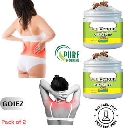 GOIEZ Bee Venom Cream For Sore Muscles And Joint Relaxation (pack Of 2) Cream
