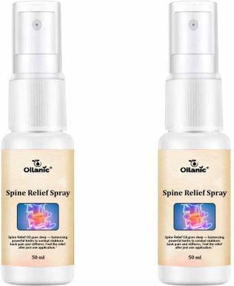 Oilanic Lumber Spine Pain Relief Spray|Back Pain Pack of 2 of 50ML Spray