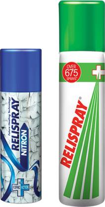 Relispray Ayurvedic + Nitron Pain Relief Combo | Spray