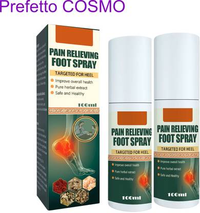 Prefetto COSMO Foot Spray for Pain (Set of 2) – Quick Foot Care Solution Liquid