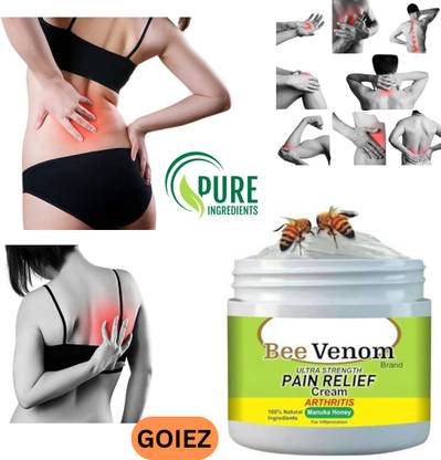 GOIEZ Bee Venom Cream For Daily Pain Relief And Joint Wellness (100g) Cream