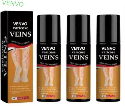venvo Varicose vein treatment spray - Plant-Based Vein Support (3*100ml) Spray