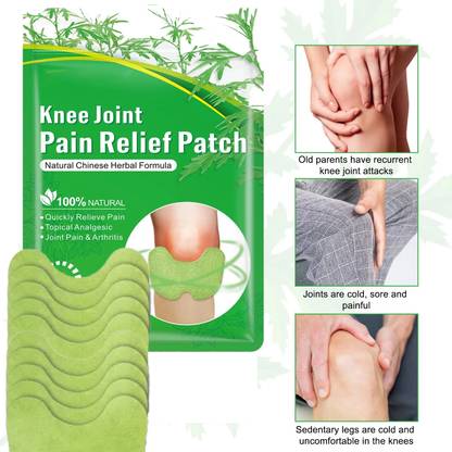 BEUTISKY Knee Pain Relief Patch with Herbal Extracts, Self Heating, Long-Lasting Support Plaster & Patch