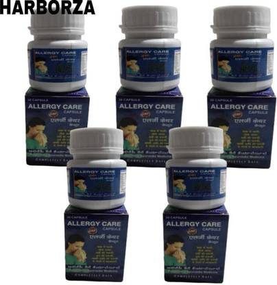 HARBORZA herbals Allergy care Capsule-30 N Life care ayurvedic pack of (5x30) Capsules