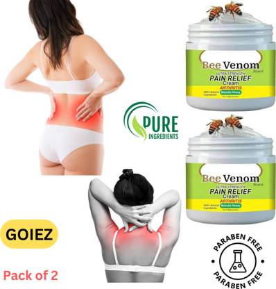 GOIEZ Bee Venom Cream For Joint Support And Easy Movement (pack Of 2) Cream