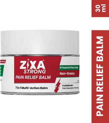 ZIXA Strong Pain Relief Balm Non Greasy 7-in-1 Multi-Action Formula with Aromatherapy Balm