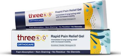 three60+ Rapid Pain Relief Gel: Get Immediate, Long Lasting Relief & Better Mobility Gel