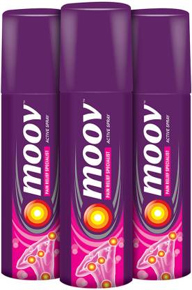 MOOV Instant Pain Relief Spray - 50 g, Pack of 3 Spray