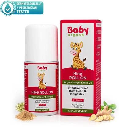 BabyOrgano Hing Roll on for colic, constipation and indigestion in babies Liquid