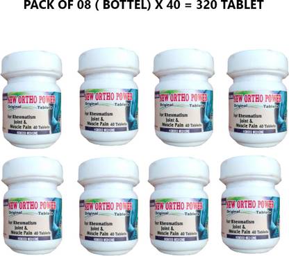 Vrukie New Ortho Power Tablet, For body Joint Pain relief homeo medicine 08 X 40 = 320 Tablets