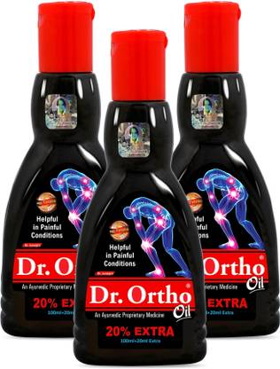 Dr. Ortho Ayurvedic Complete Joint Pain Oil 120ML (Pack of 3) Liquid