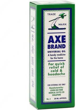 Axe Brand Universal Oil (Pack of 1, 28 ml) | Quick Relief of Headache and Cold Liquid