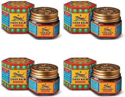 Tiger Balm Red Ointment | 21ml each | Pack of 4 | Combo Pack Balm