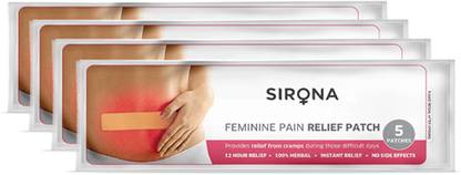 SIRONA Period Pain Relief Patches for Instant Relief & 12 Hr Protection Plaster & Patch