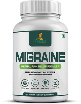 grinbizz Migraine Capsule Supports To Relief Headache/Stress Level & Migraine Pain Capsules
