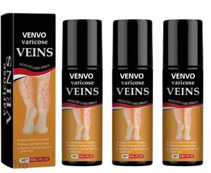 venvo Fast varicose vein relief spray - Cooling Herbal Circulation Support (3*100ml) Spray