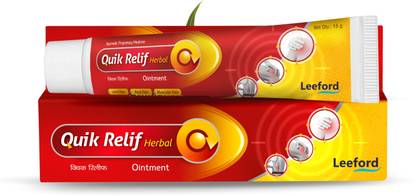 Quik Relif Pain Relif Cream/Ointment for Relief from Back ,Muscle & Joint Pain -Pack of 1 - Cream