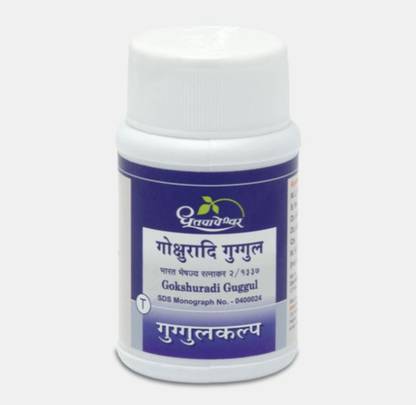 DHOOTAPAPESHWAR Gokshuradi Guggul 60 Tablet Pack of 2 Tablets