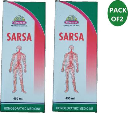 WHEEZAL Sarsa Syrup_Blood Purifier Tonic (Pack Of 2) 900 ML Liquid