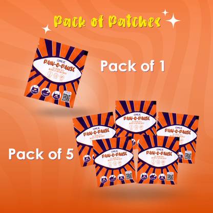 LEMME BE Period Cramp Comfort Heat Patches Pack of 5 Heat Patches for Period Pain Plaster & Patch
