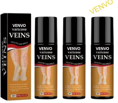 venvo Varicose vein spray for men - Cooling Herbal Circulation Support (3*100ml) Spray