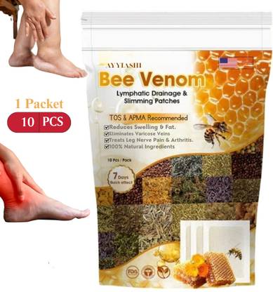 AYYIASHI Bee Venom Foot Patches For Women Natural Healing Detox Pads Plaster & Patch