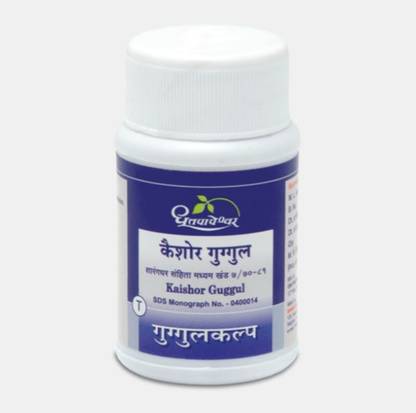 DHOOTAPAPESHWAR Kaishor Guggul 60 Tablet Pack of 2 Tablets
