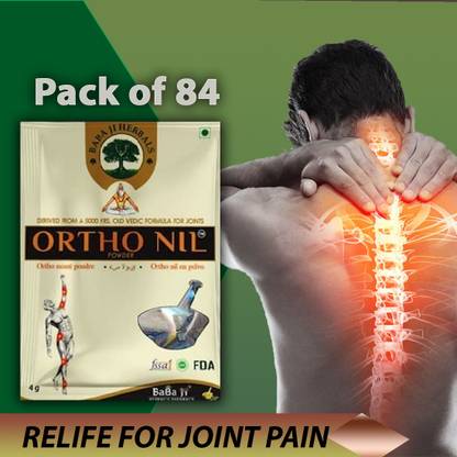 Quickbits Orthonil Powder Ayurvedic Baba ji Herbals for Joint/body/back pain (84 piece) Powder