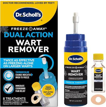 Dr. Scholl's Dual Action Freeze Away Wart Remover, 8 ct Liquid