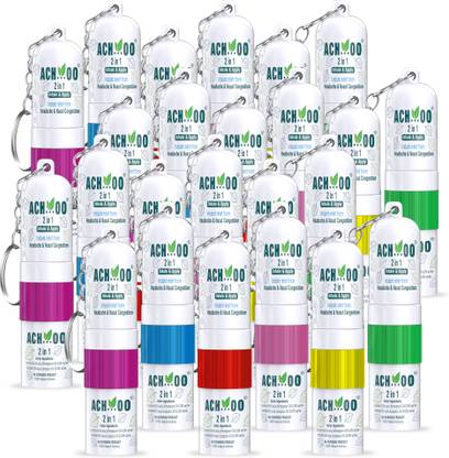 ACH...OO ACHOO 2 In 1 Inhaler and Roll On Relief from Cold, Cough & Nasal Congestion Inhaler