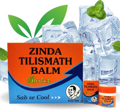 Zinda Tilismath Pain Relief Balm For Headache, Body Pain & Cold (Pack of 10) Balm