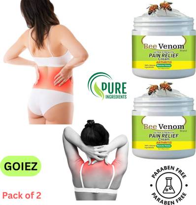 GOIEZ Bee Venom Cream For Full Body Aches And Quick Relief (pack Of 2) Cream