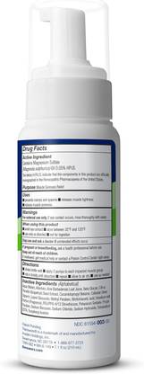 Theraworx Relief for Muscle Cramps Foam Fast- Leg Soreness with Magnesium Sulfate Liquid