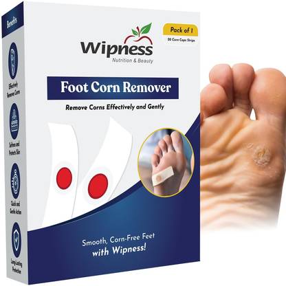 WIPNESS 100% Natural Foot Corn Removal Plaster for Foot - 20 Corn Caps Strips Plaster & Patch